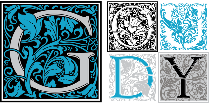 フォント Maurice Dufrene Initials