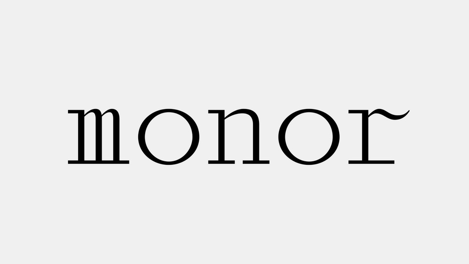 フォント Monor