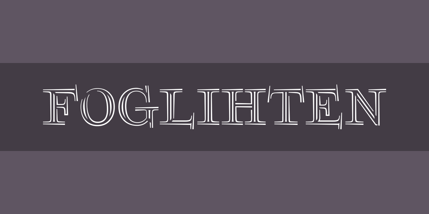 フォント Foglihten