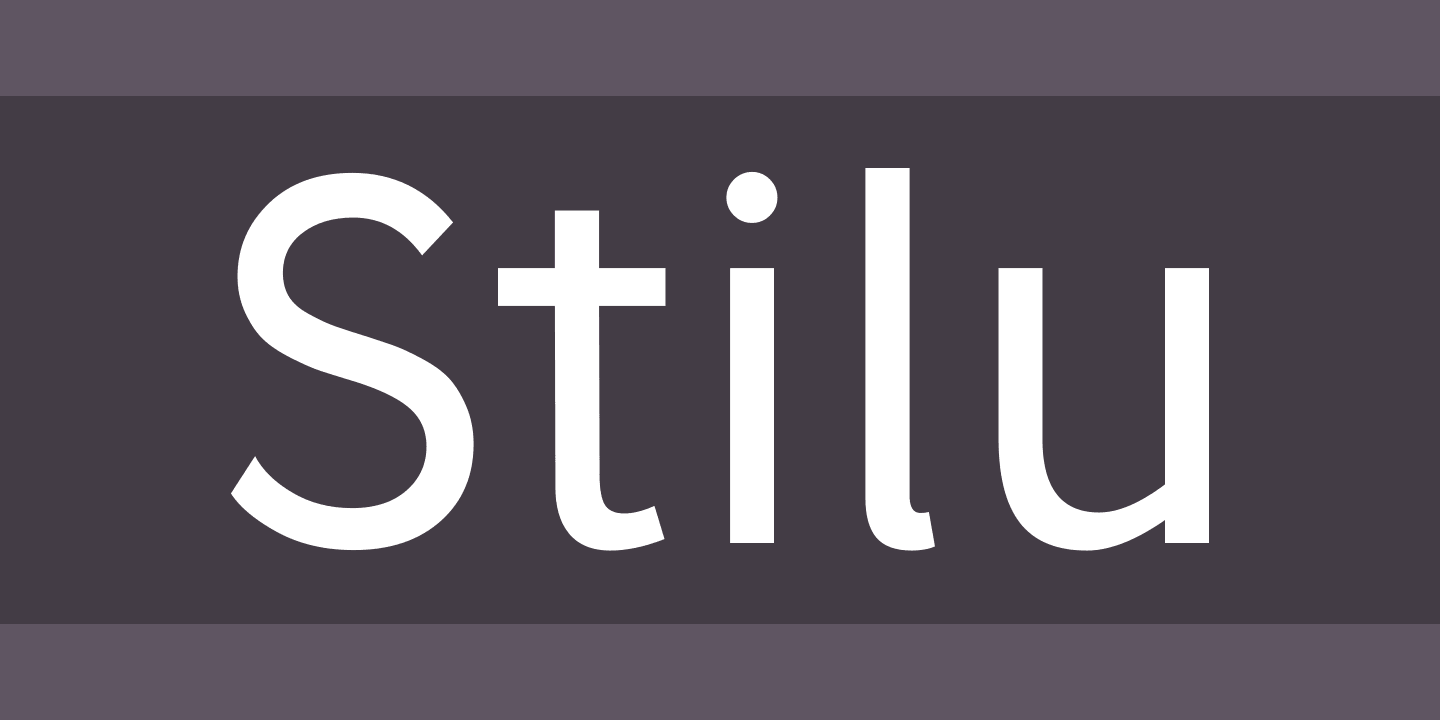 フォント Stilu