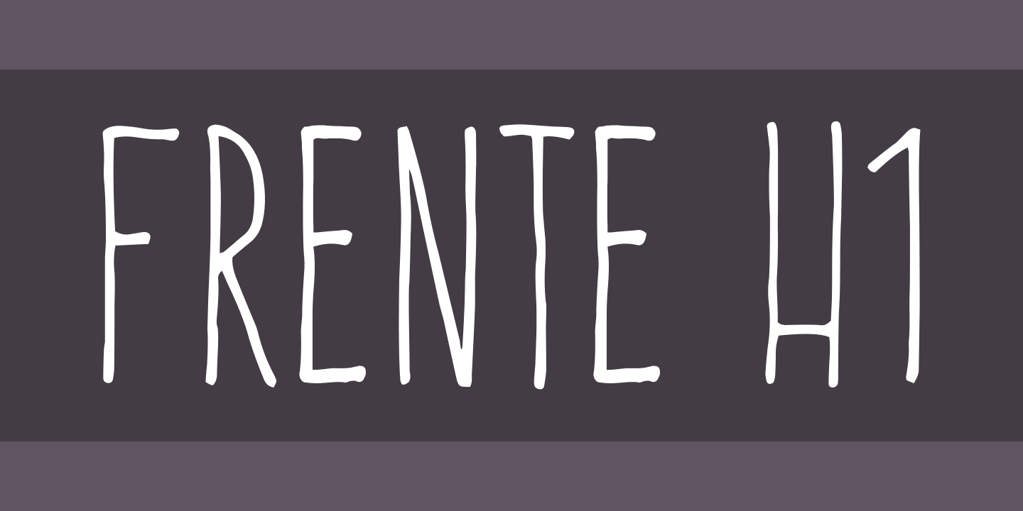 フォント Frente H1