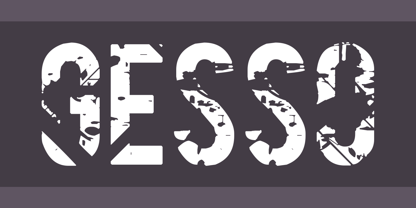 フォント Gesso