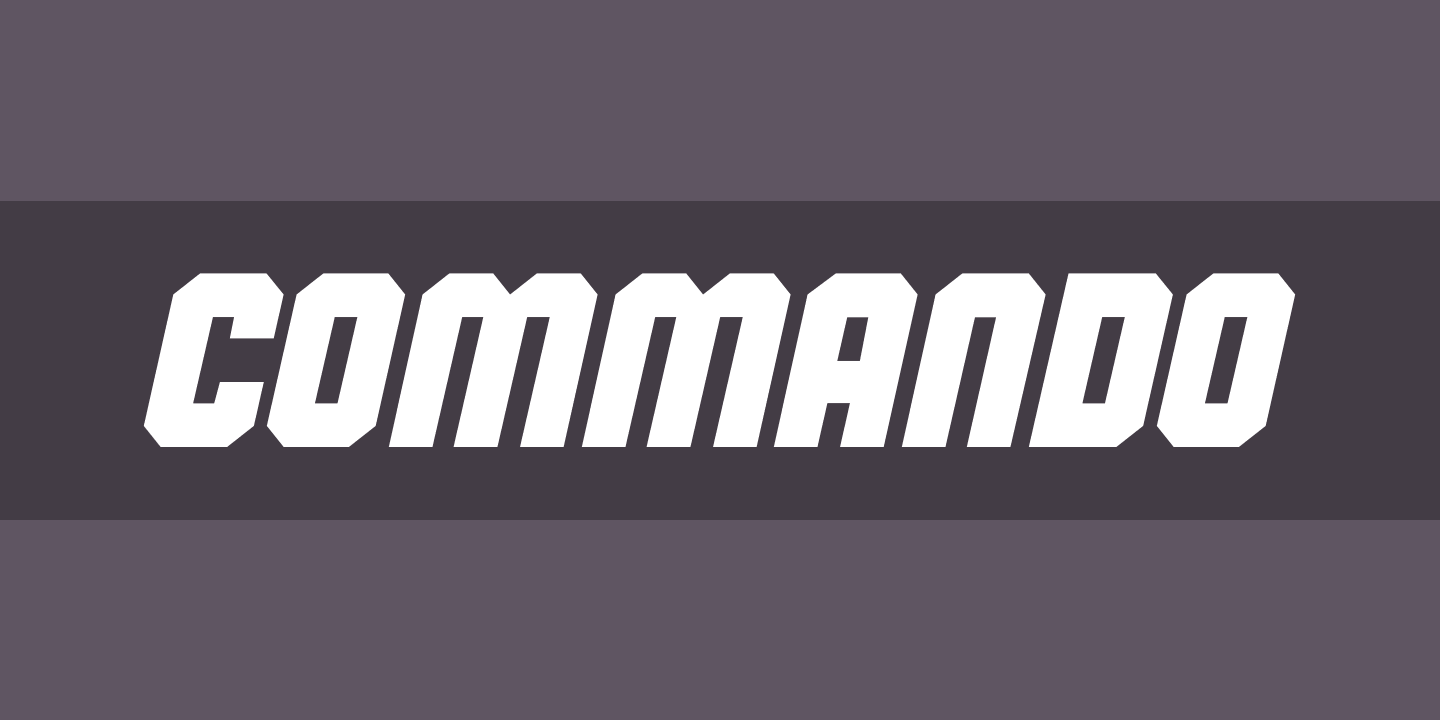 フォント Commando