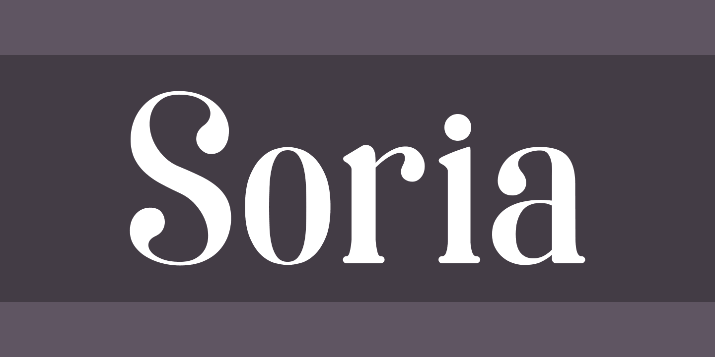 フォント Soria