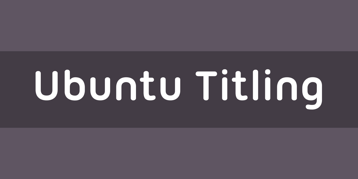 フォント Ubuntu Titling