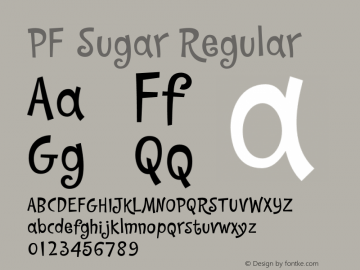 フォント PF Sugar