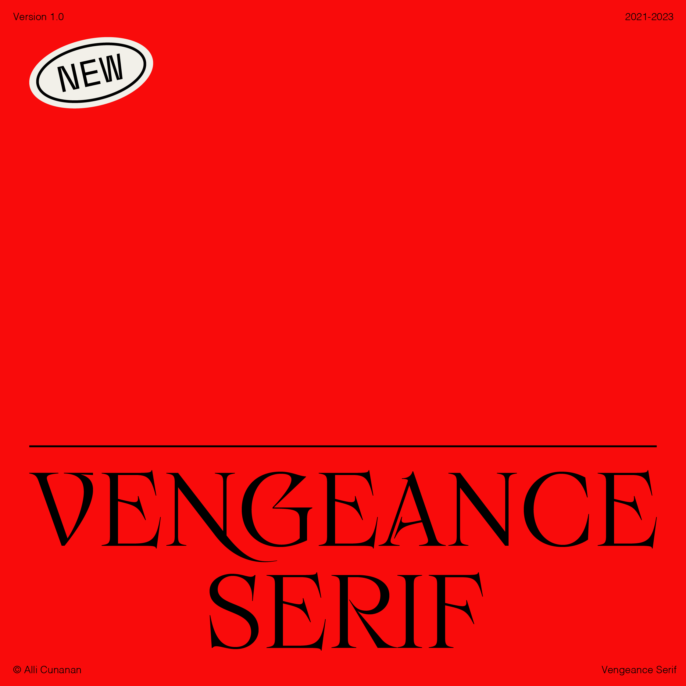 フォント Vengeance Serif