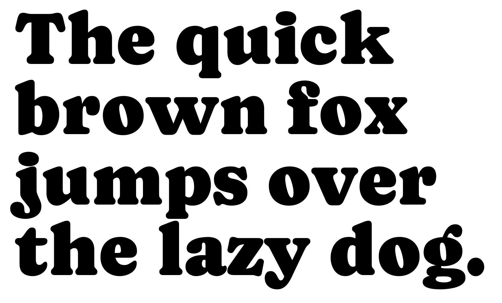 フォント Caprasimo