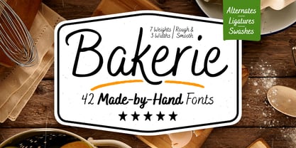 フォント Bakerie Rough