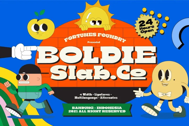 フォント Boldie Slab