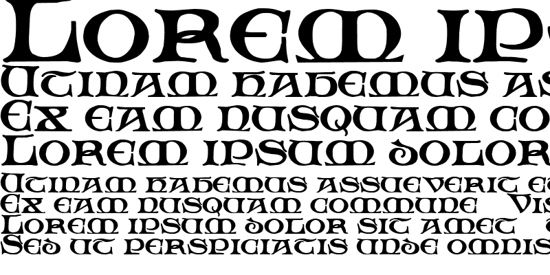 フォント Padstow