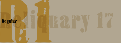 フォント Reliquary 17