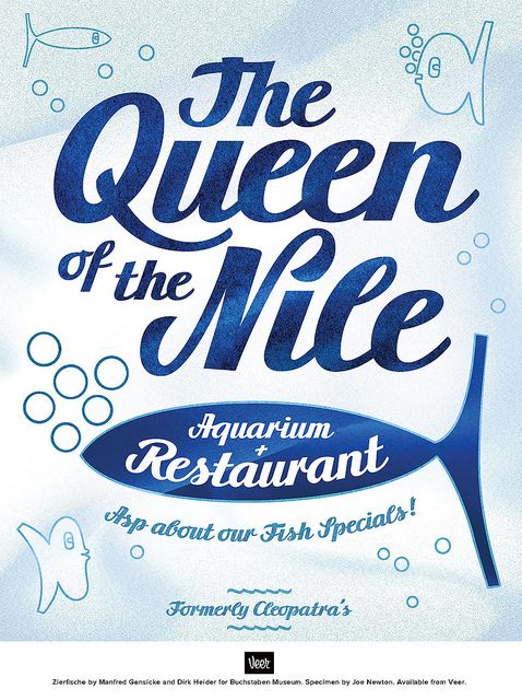 フォント Zierfische