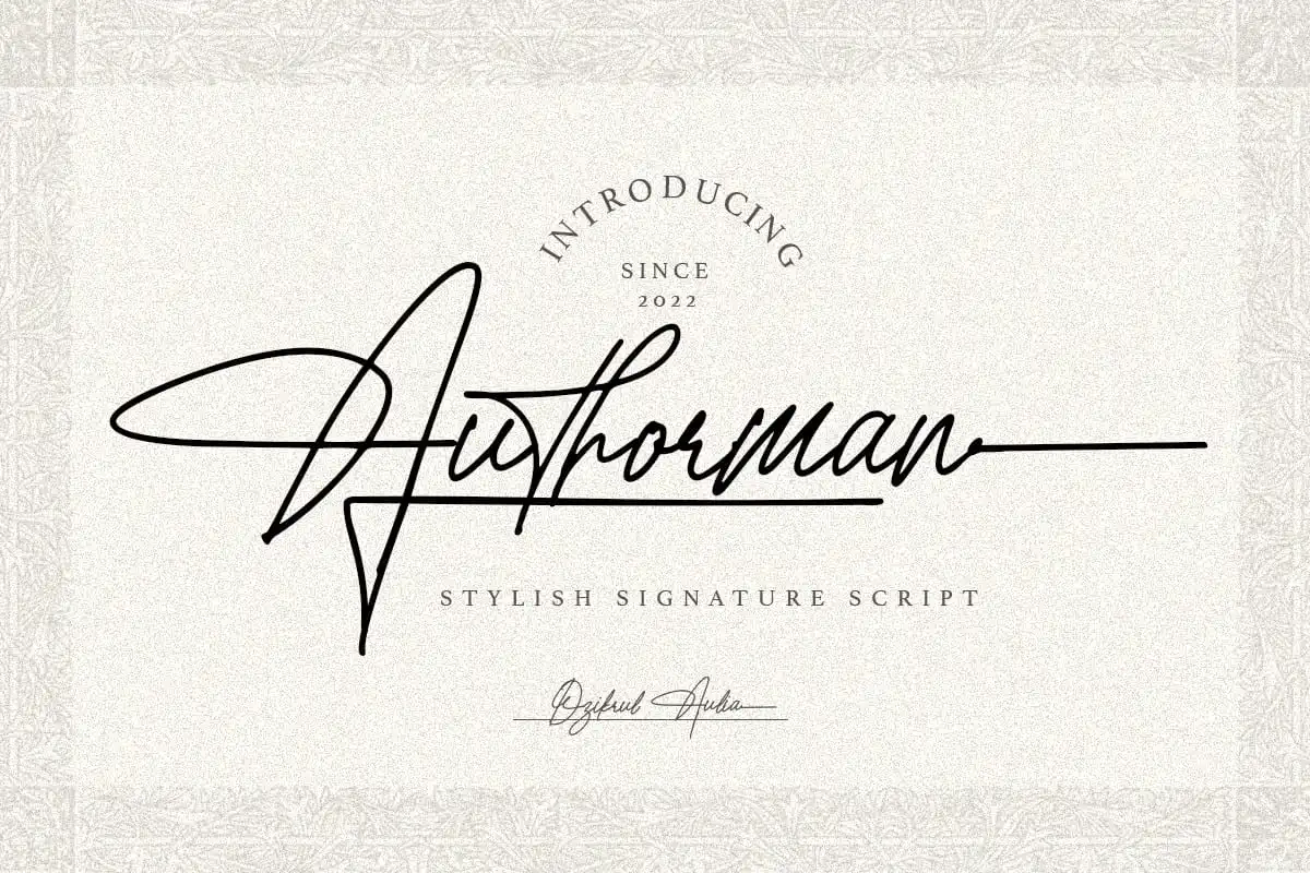 フォント Authorman