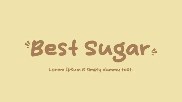 フォント Best Sugar