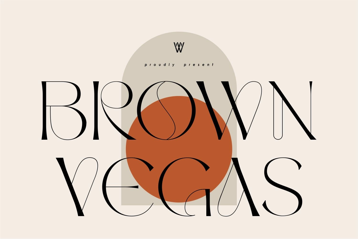 フォント Brown Vegas