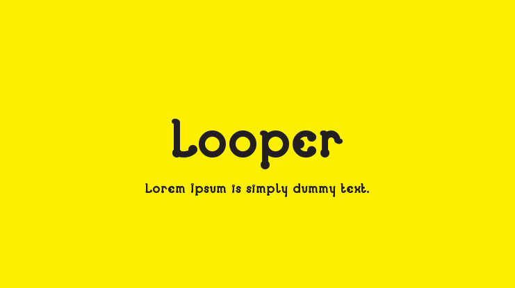 フォント Looper
