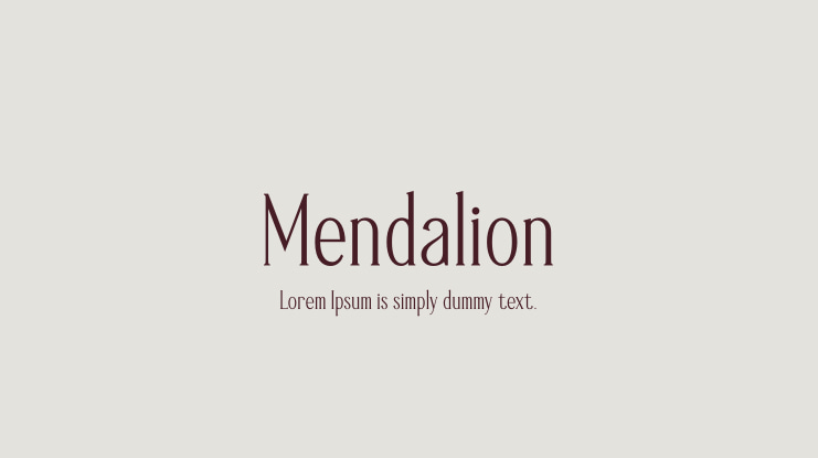 フォント Mendalion