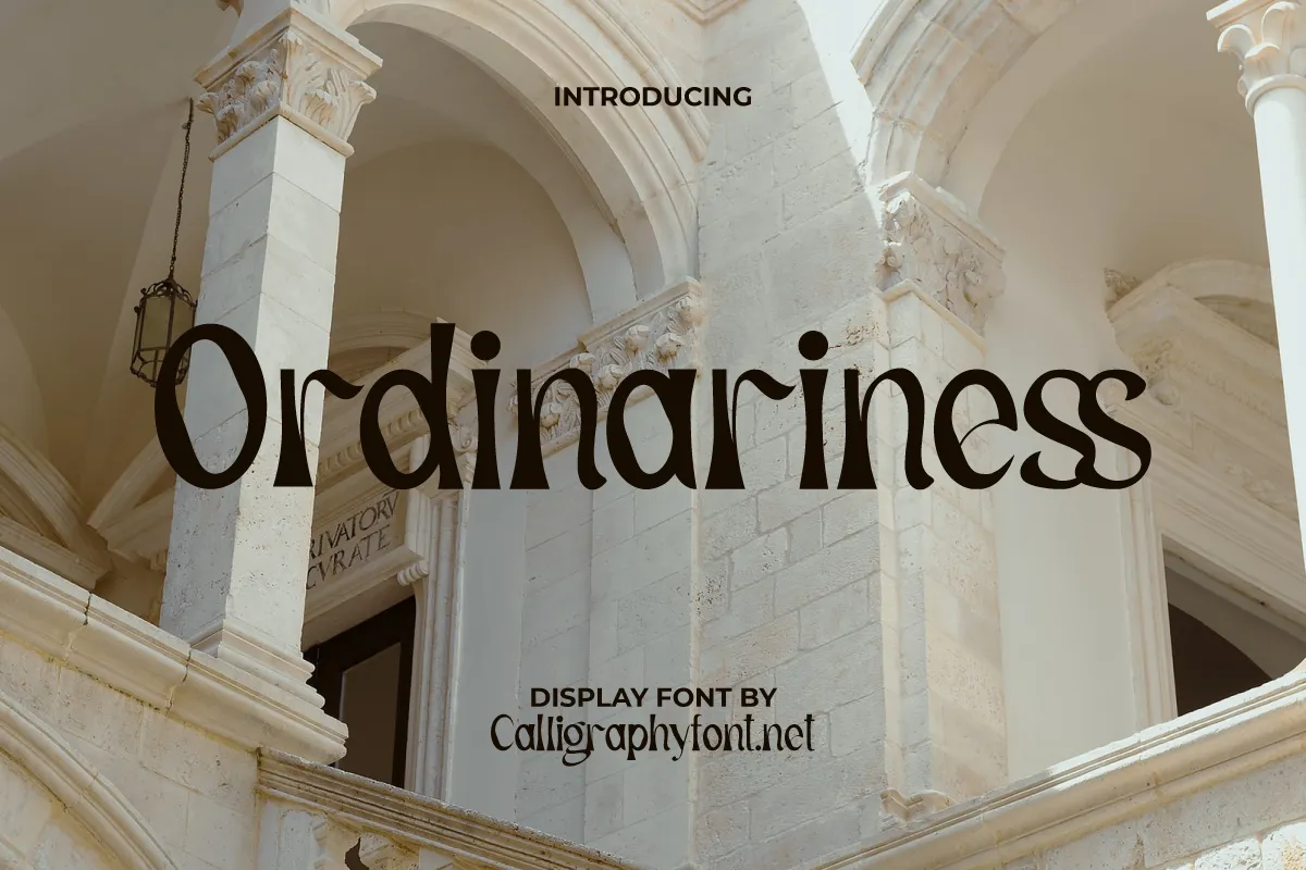 フォント Ordinariness