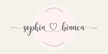 フォント Sophia Bianca