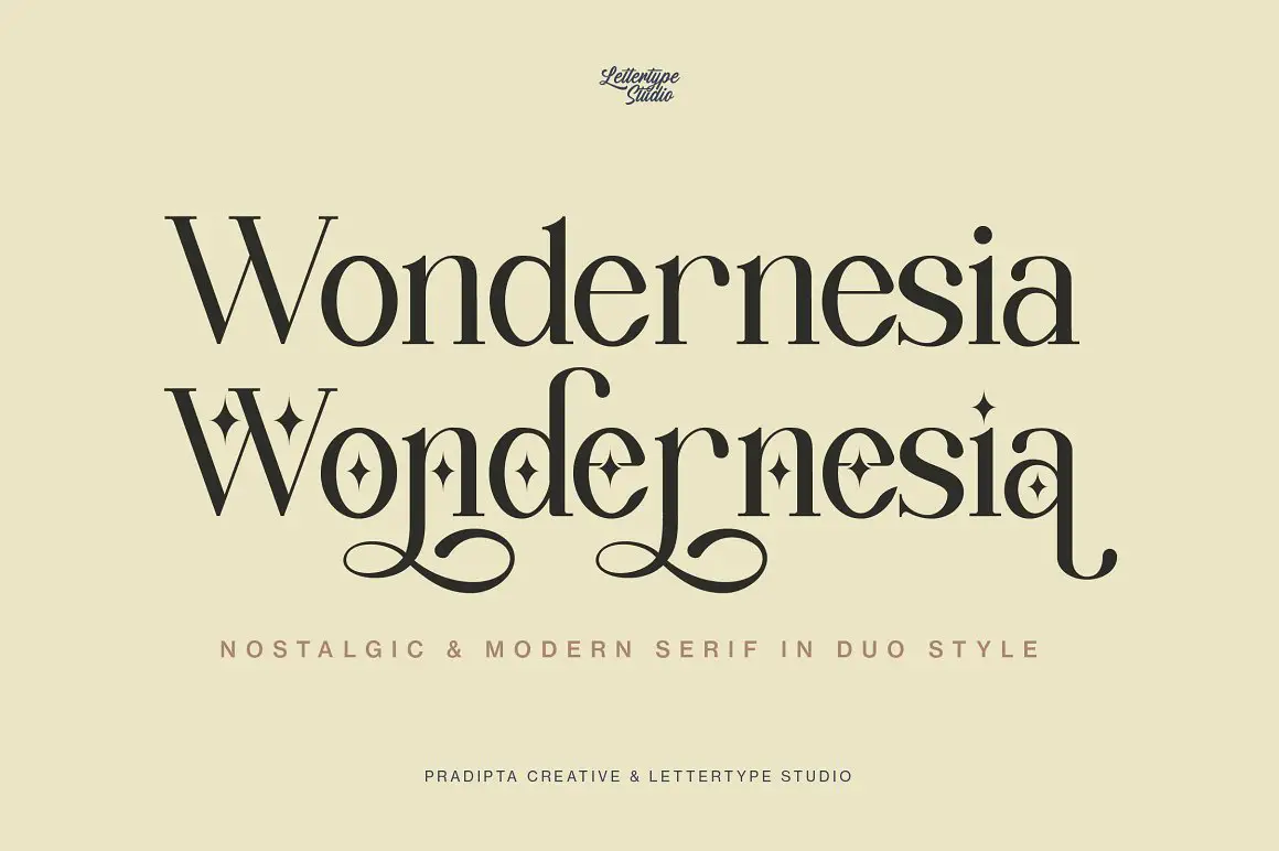 フォント Wondernesia