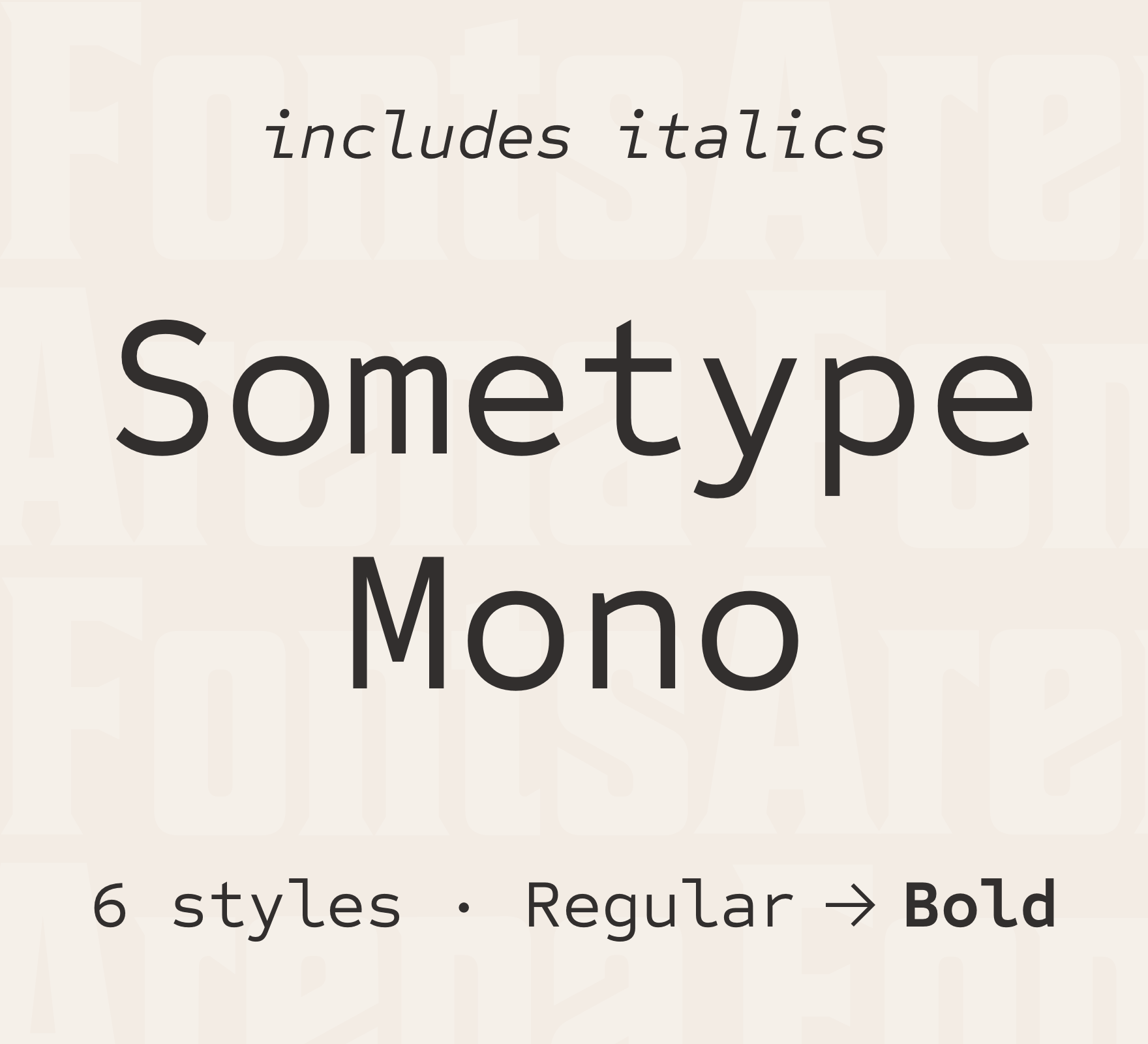 フォント Sometype Mono
