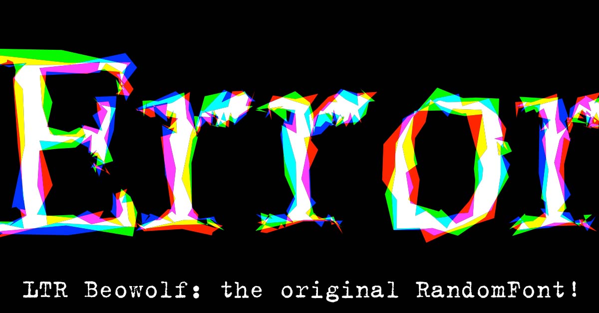 フォント LTR Beowolf