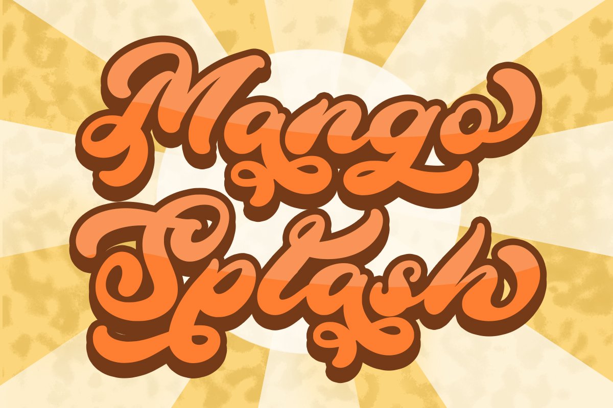 フォント Mango Splash