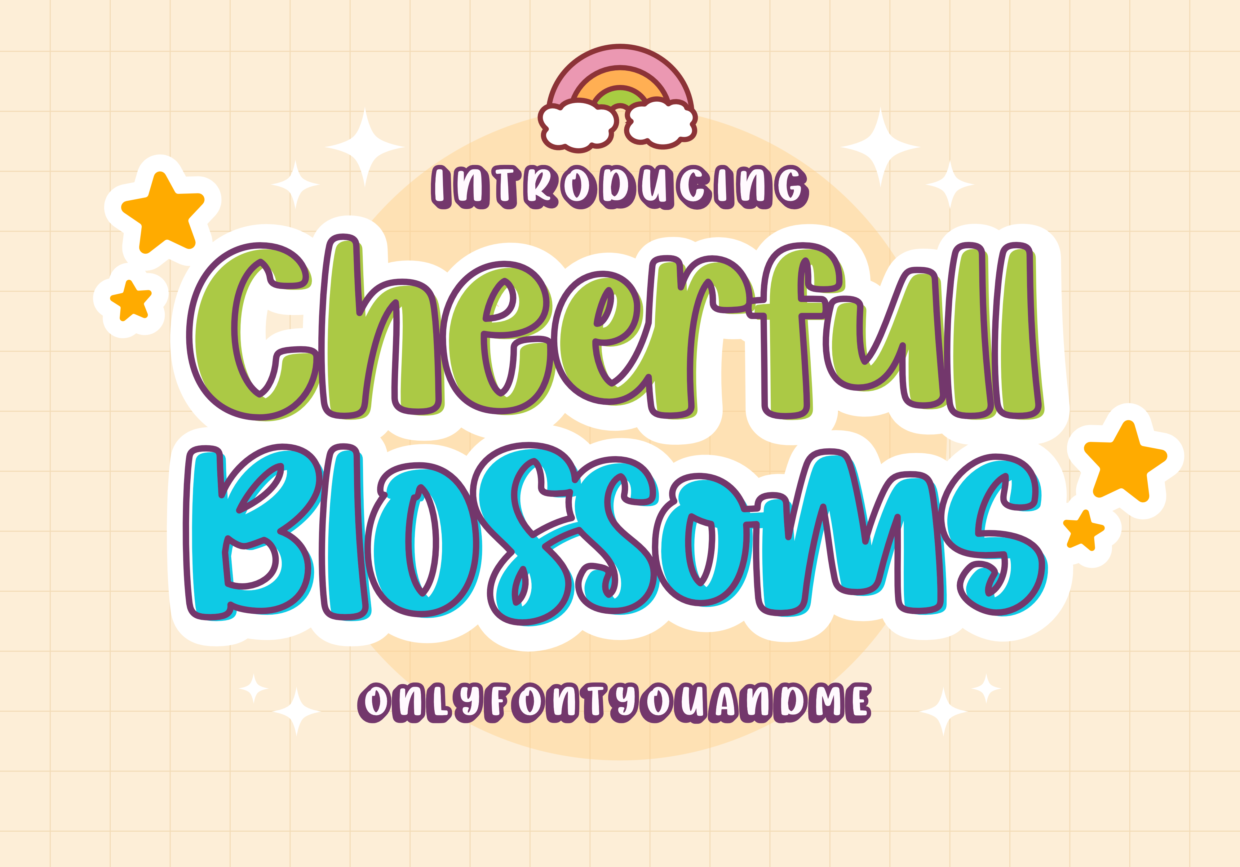 フォント Cheerfull Blossoms