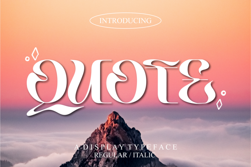 フォント Quote Display