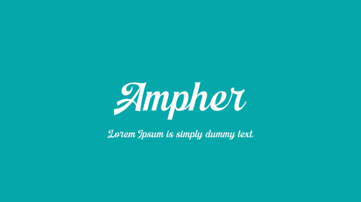 フォント Ampher