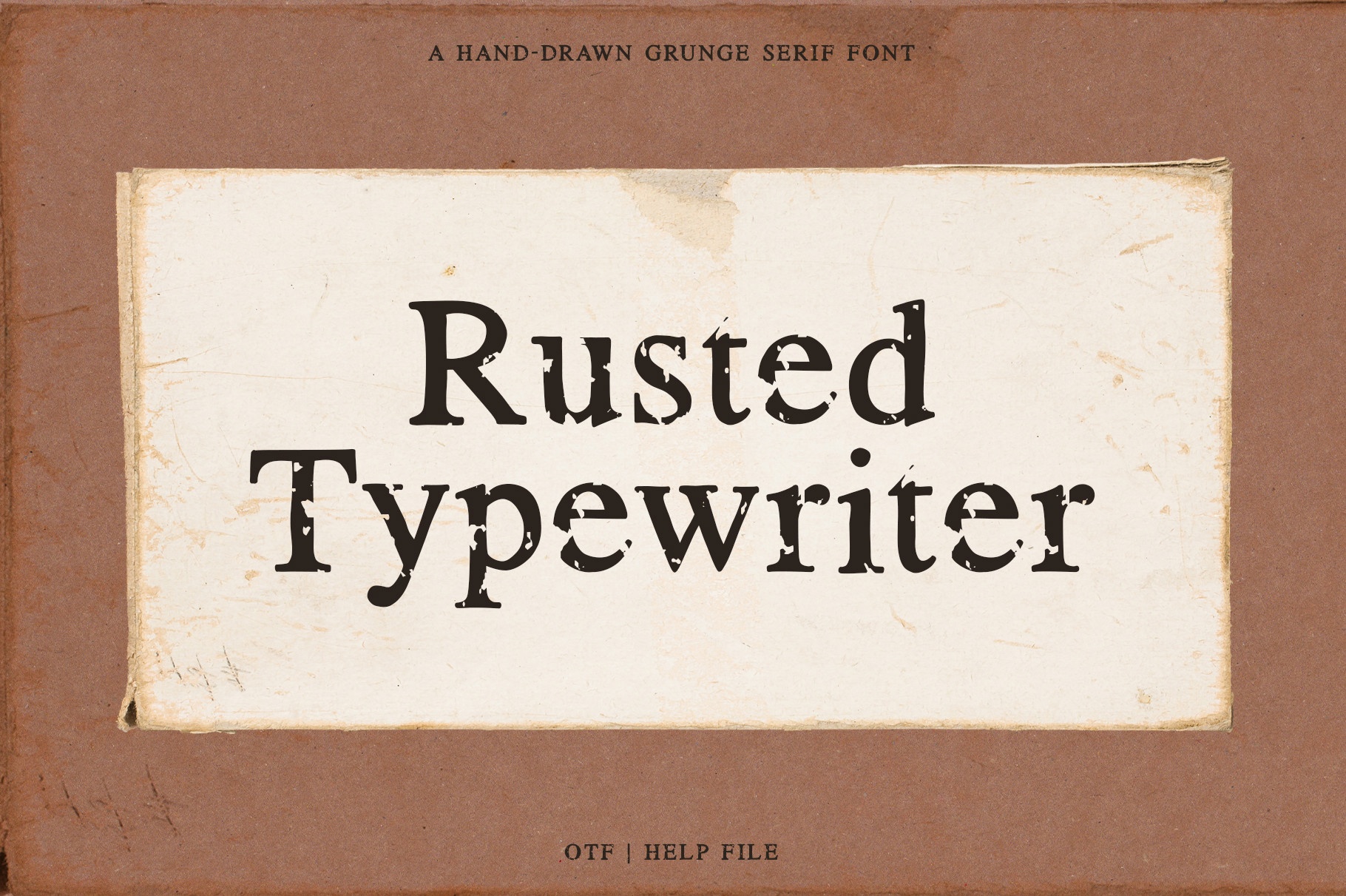 フォント Rusted Typewriter
