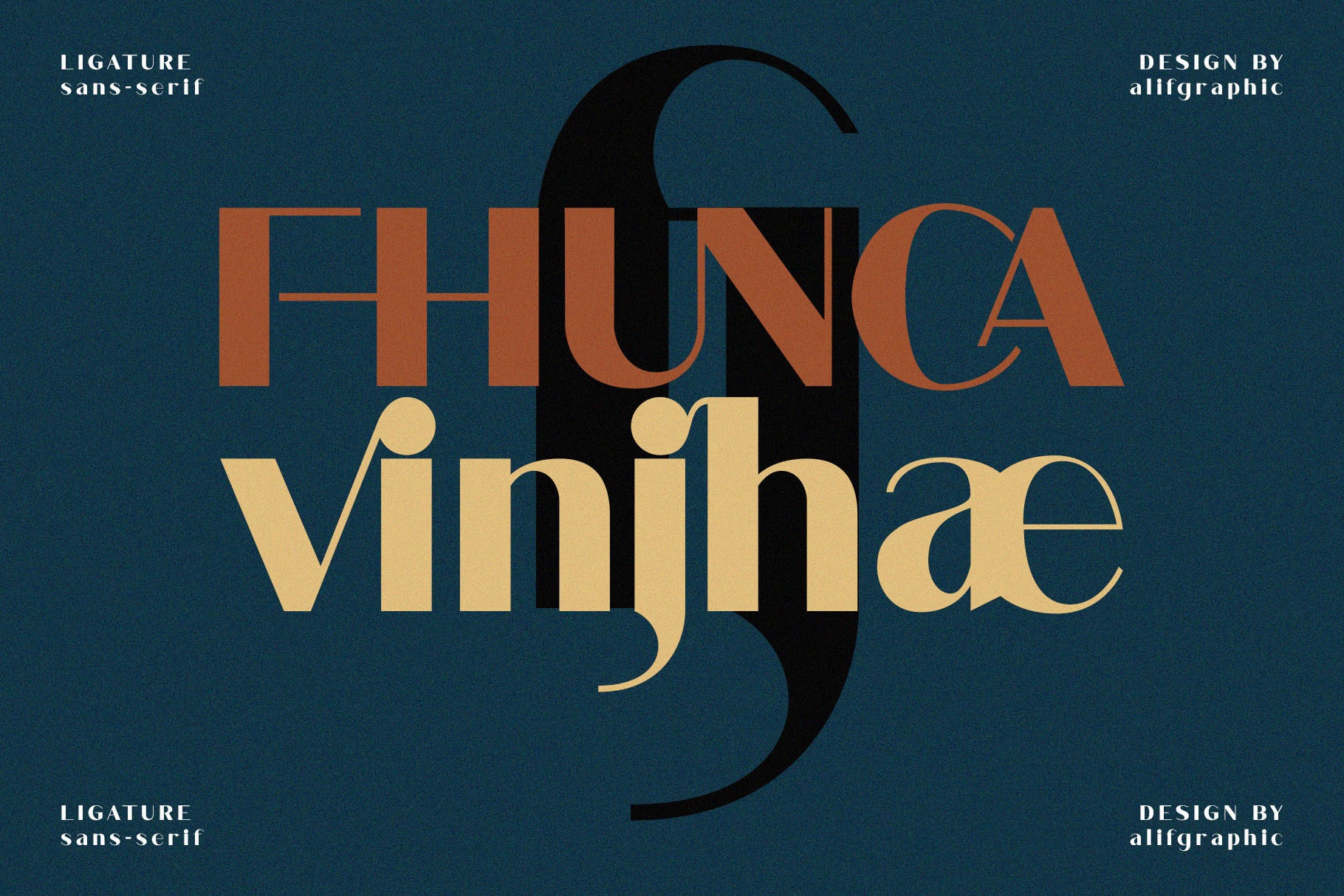 フォント Fhunca Vinjhae