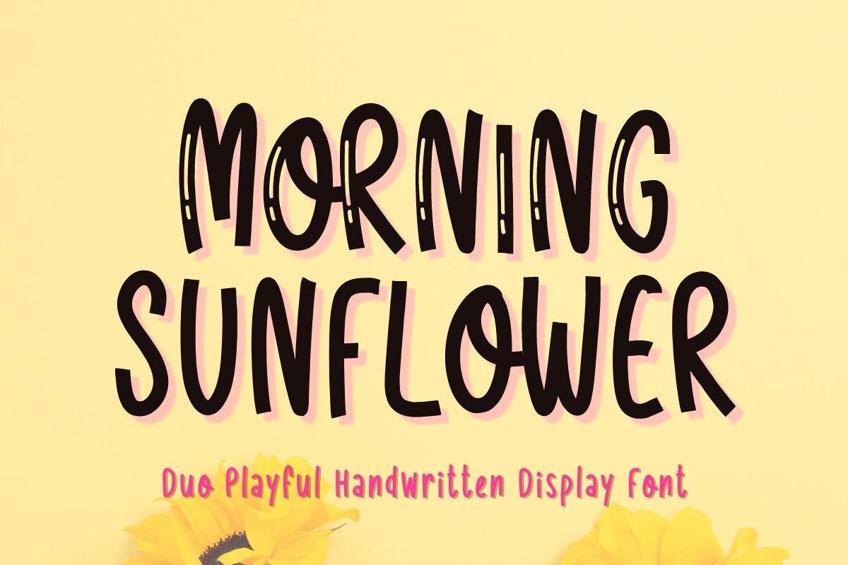 フォント Morning Sunflower