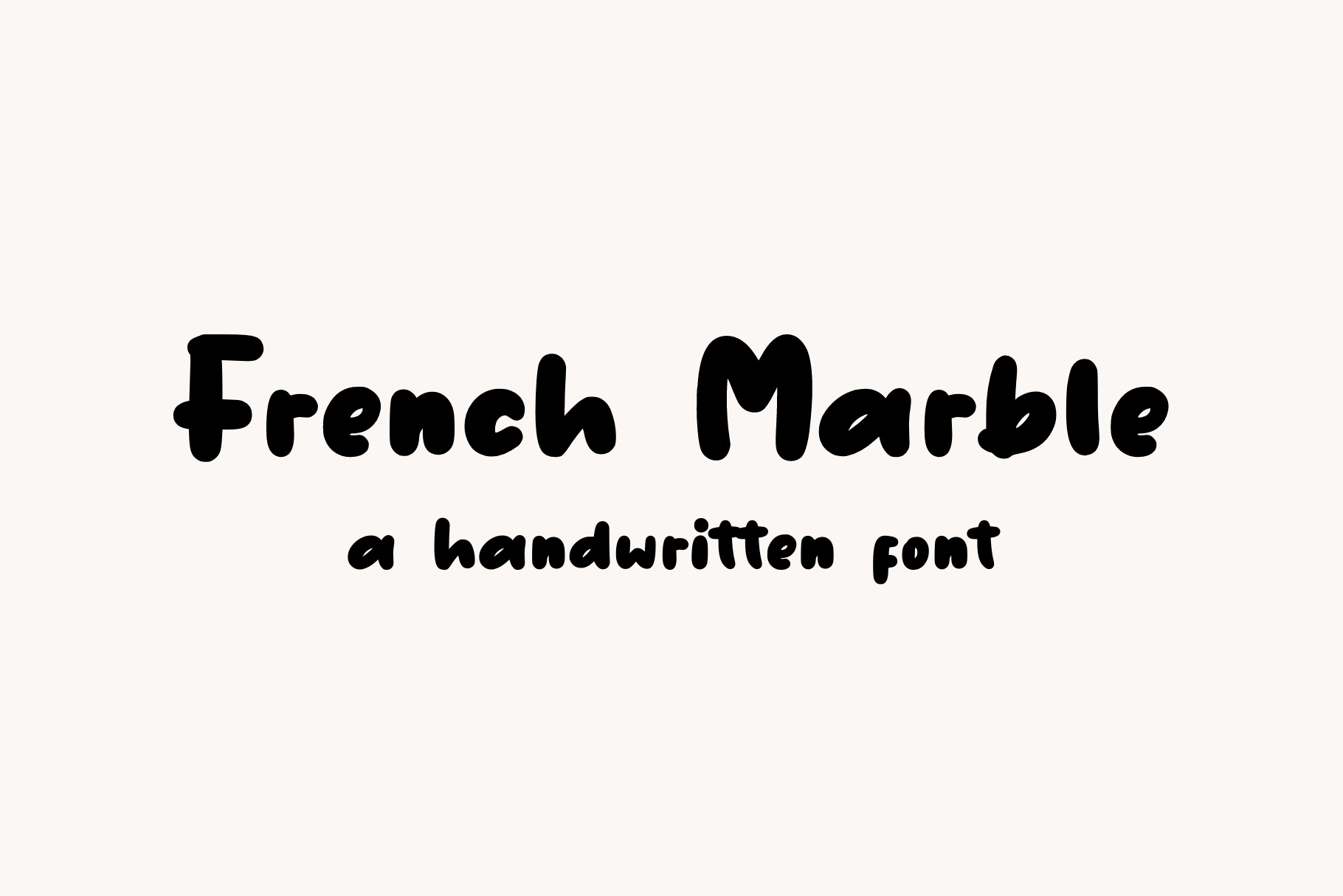 フォント French Marble