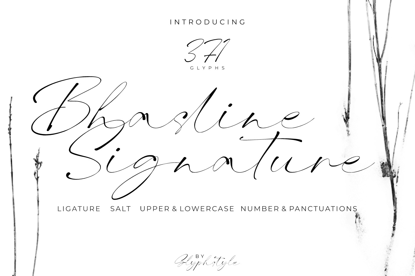 フォント Bhasline Signature