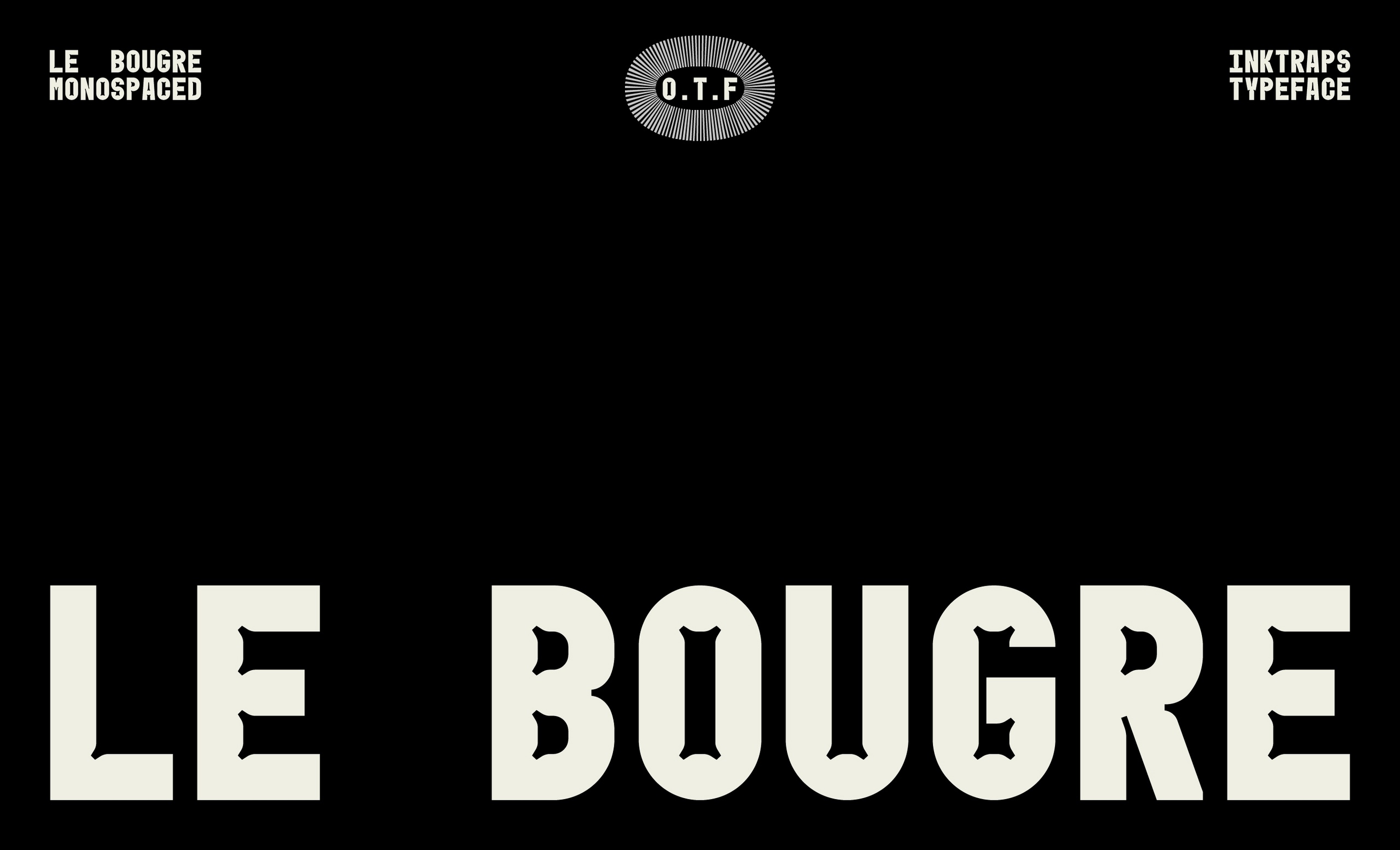 フォント Le Bougre