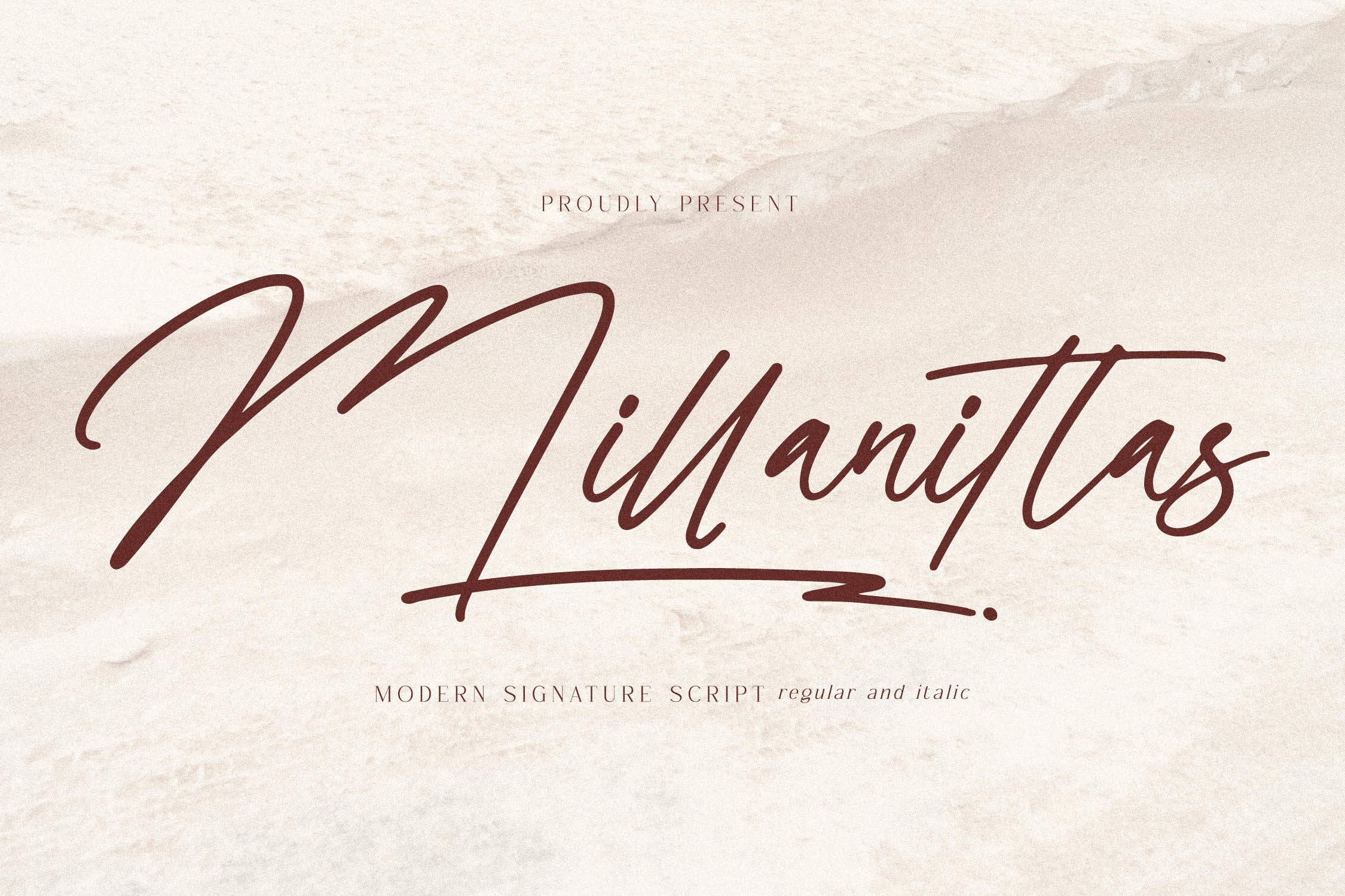 フォント Millanittas