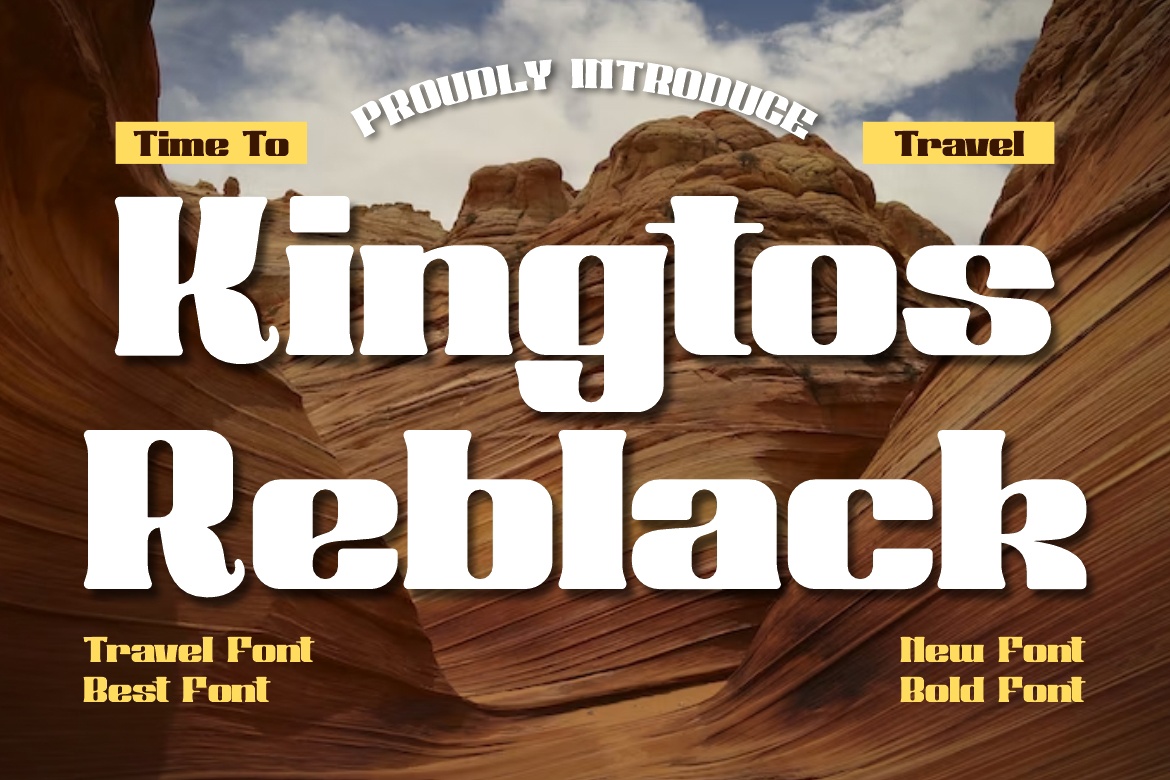 フォント Kingtos Reblack