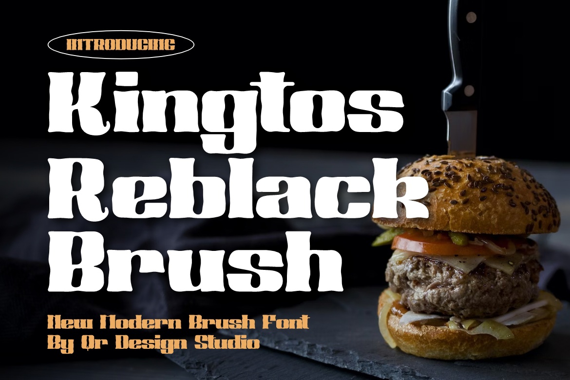 フォント Kingtos Reblack Brush