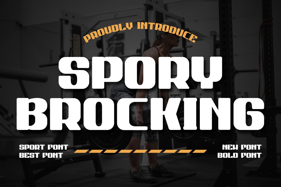 フォント Spory Brocking