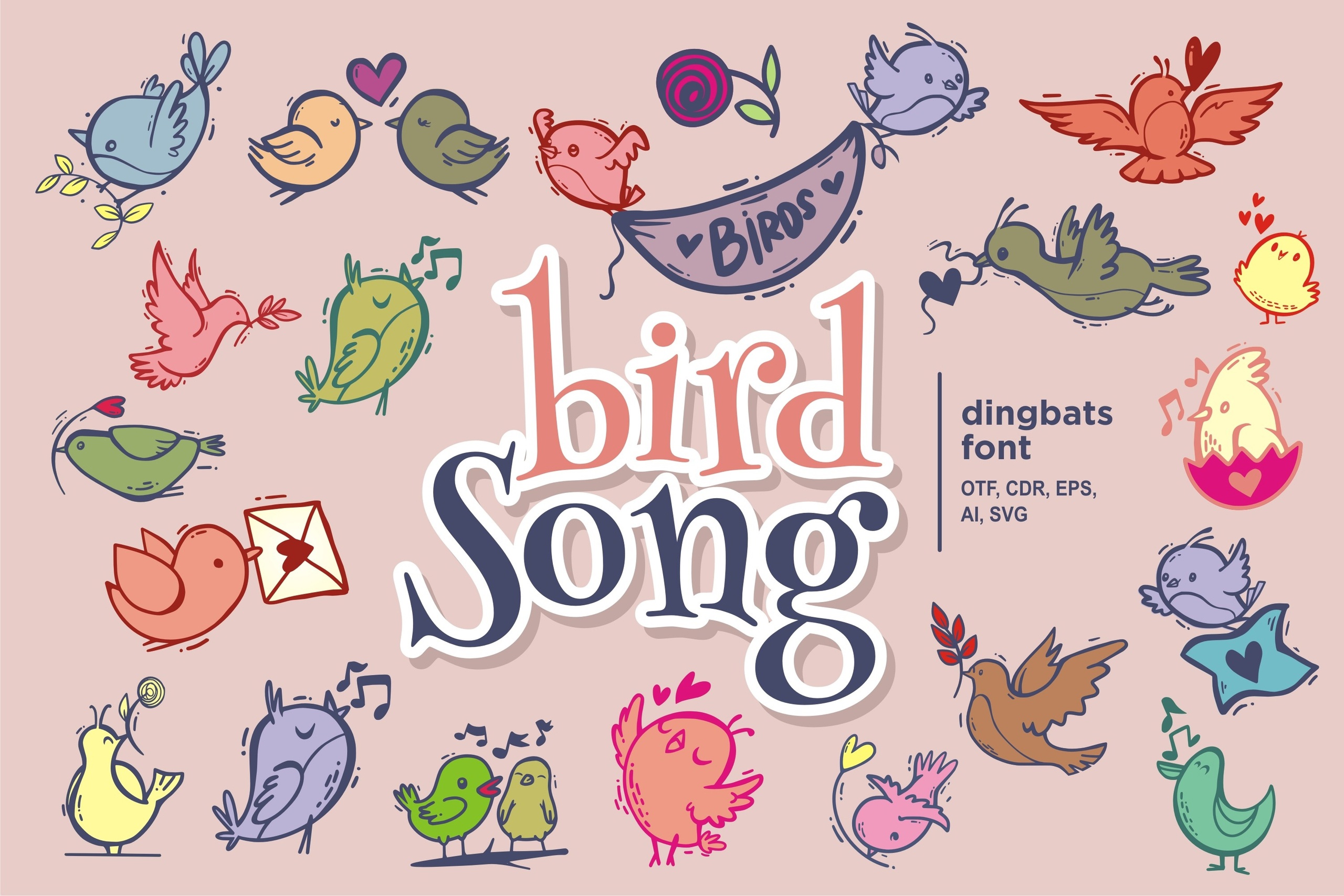 フォント Bird Song