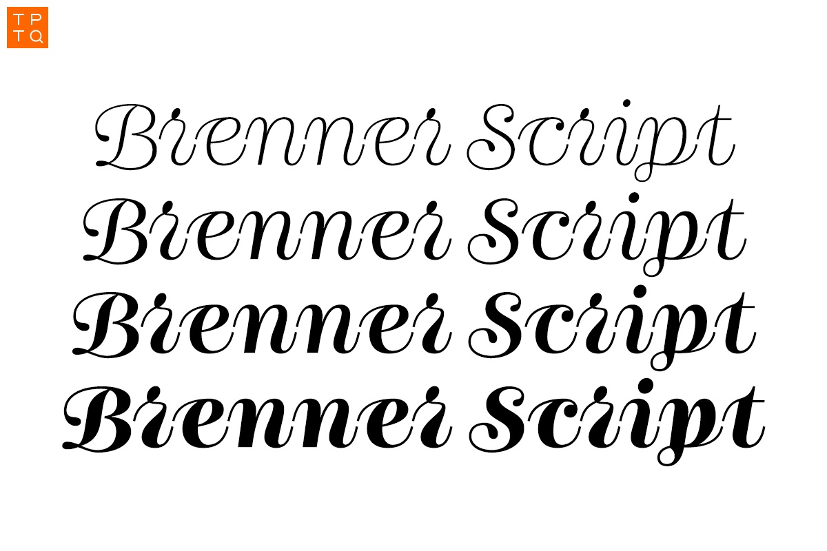 フォント Brenner Script