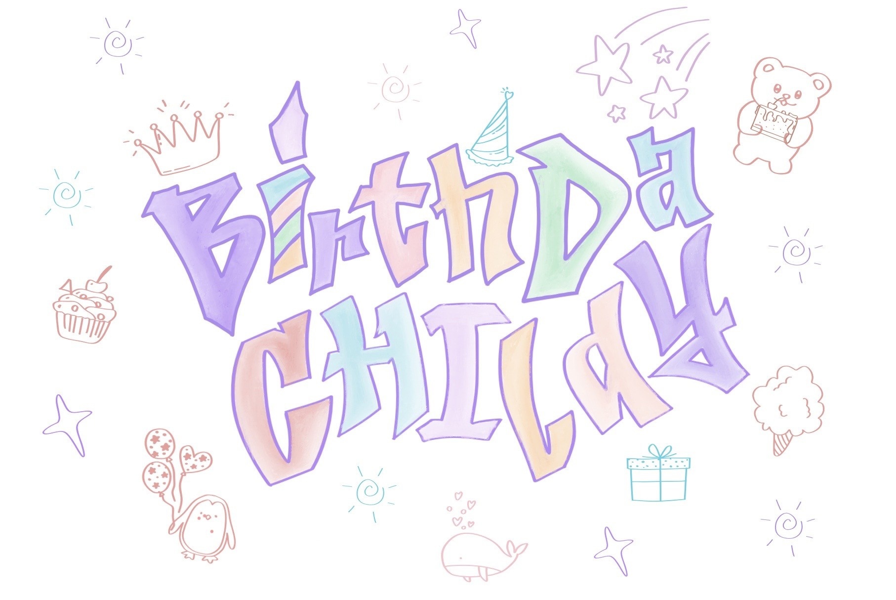 フォント Birthday Child