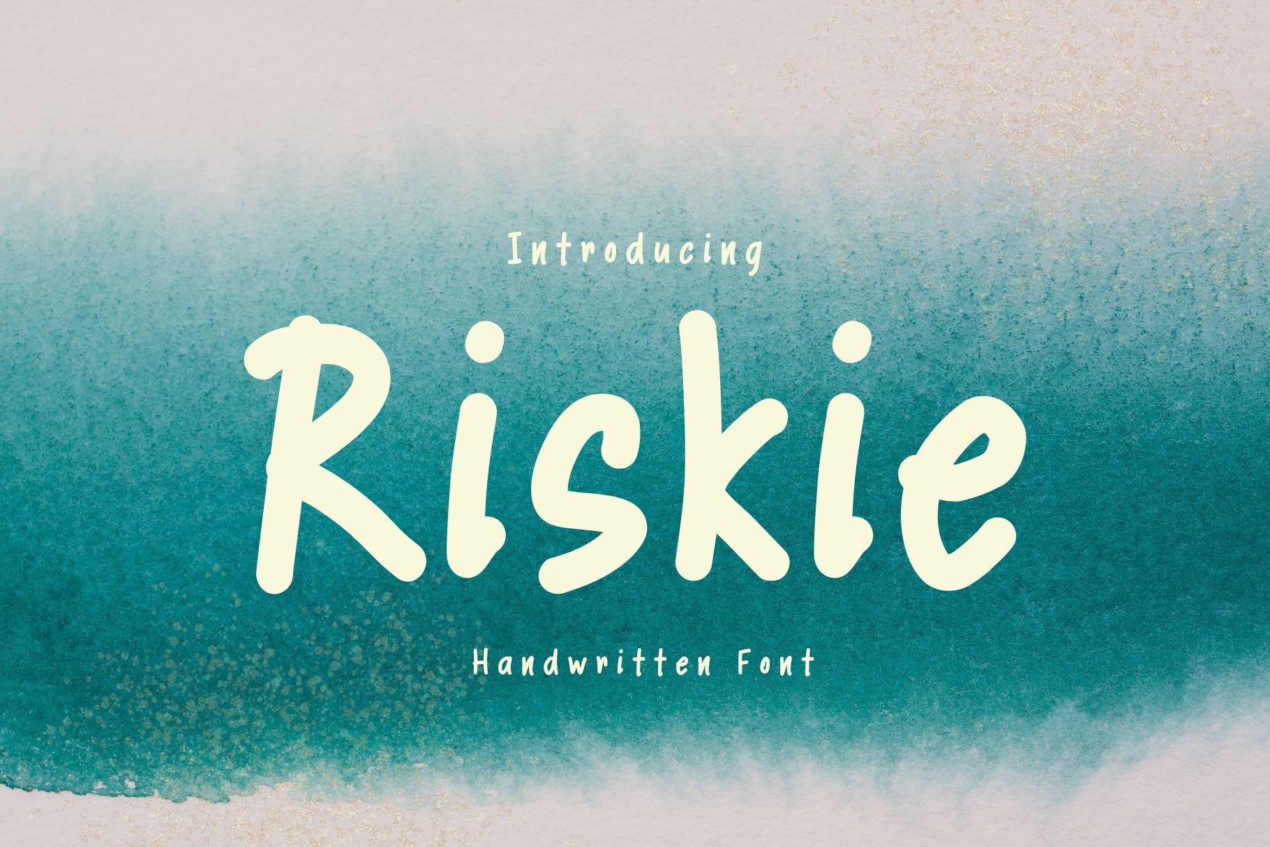 フォント Riskie