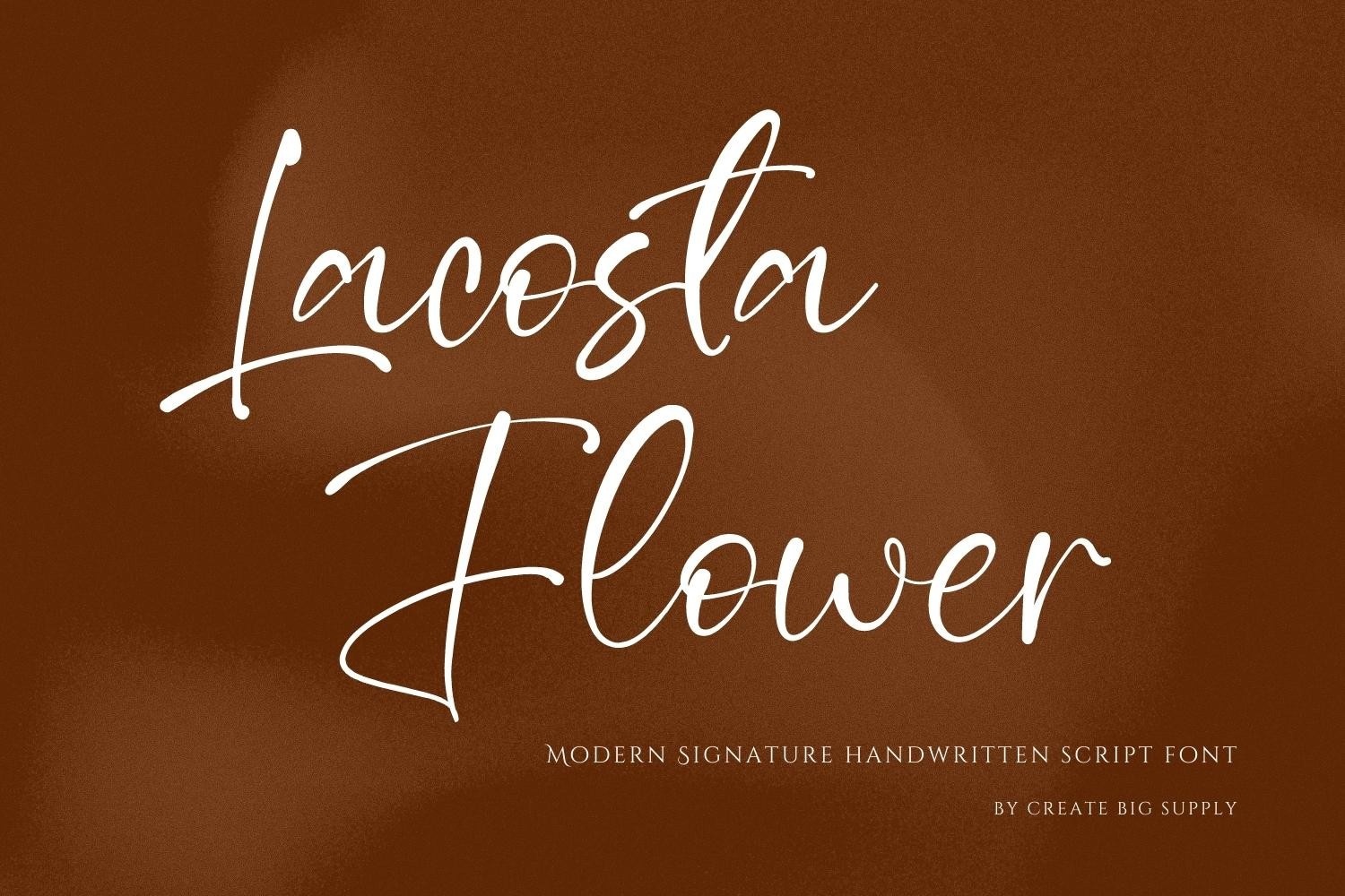 フォント Lacosta Flower
