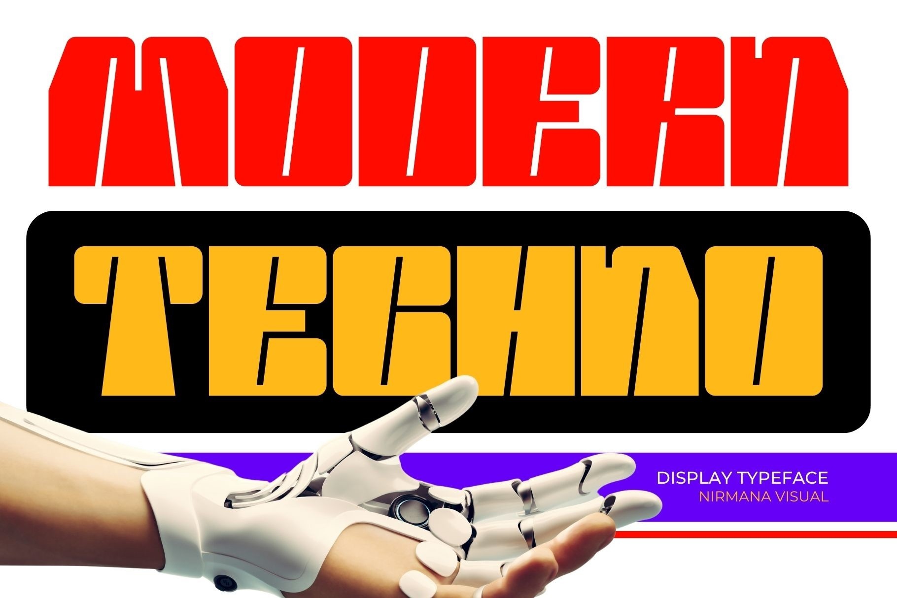 フォント Modern Techno