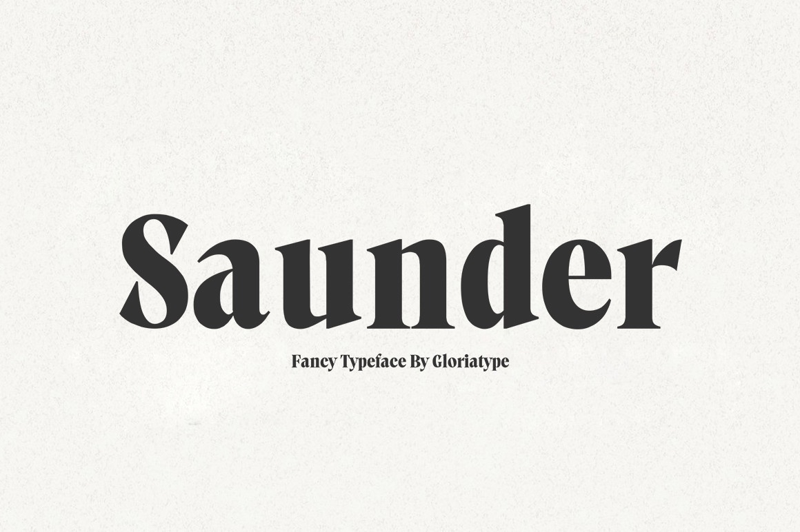 フォント Saunder