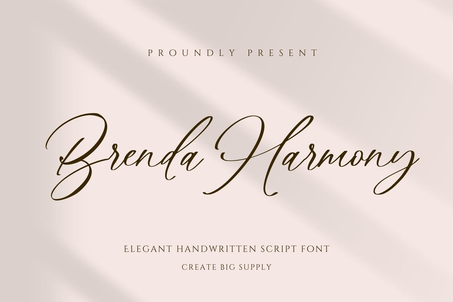 フォント Brenda Harmony