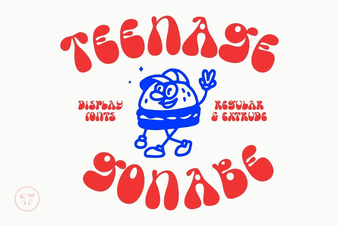 フォント Teenage Gonabe
